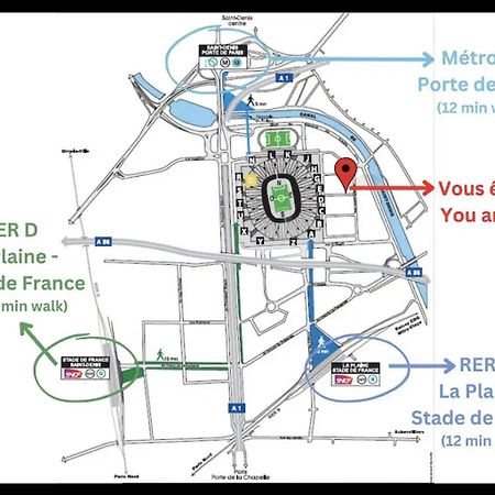 F2 Paris 10Eme Gare Du Nord - Stade De France - Parking Saint-Denis  Exterior photo